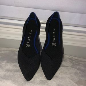 Rothy’s Black Pointed Flats